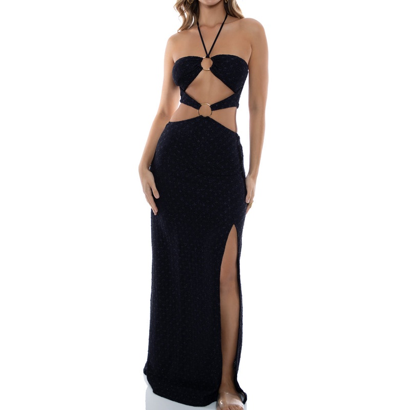 BRILLA – Double Loop Bandeau Long Dress
