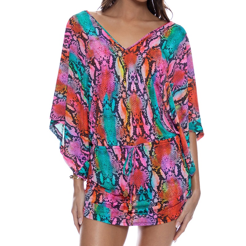 ELECTRIC SKIN – Cabana V Neck Dress