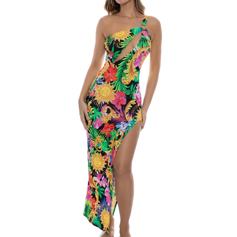 LOVE BY THE SUN – Asymmetrical Cut Out Maxi Dress