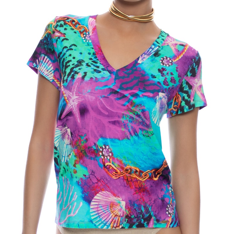TREASURE – V Neck T Shirt