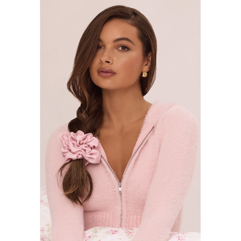 Oversized Scrunchie in Baby Pink