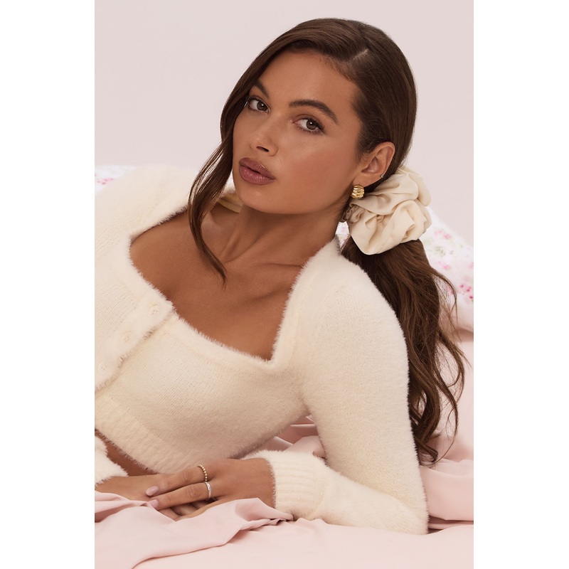 Oversized Scrunchie in Ivory