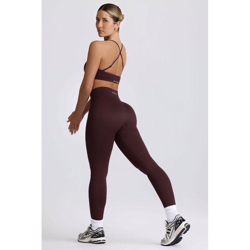 Super Sculpt Seamless High-Waist Leggings in Chocolate