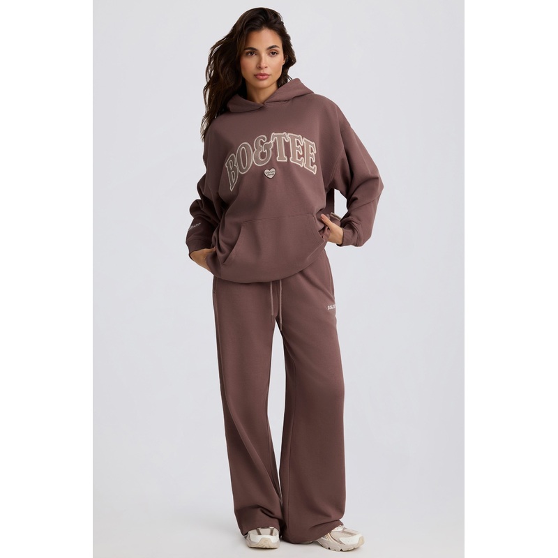 Oversized Hoodie in Mocha