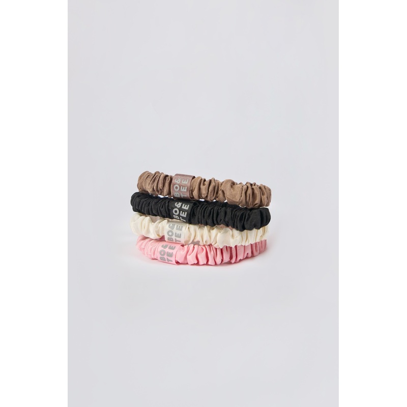 Pack of 4 Silk Scrunchies