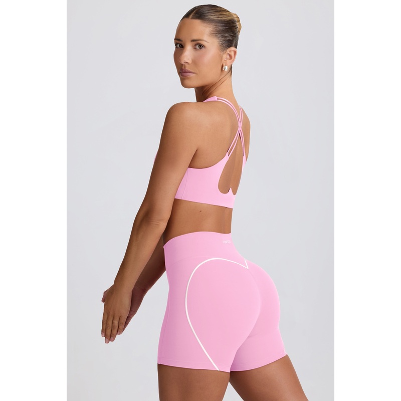 Soft Active Mini Shorts in Baby Pink