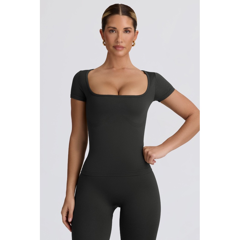 Super Sculpt Seamless T-Shirt in Ash