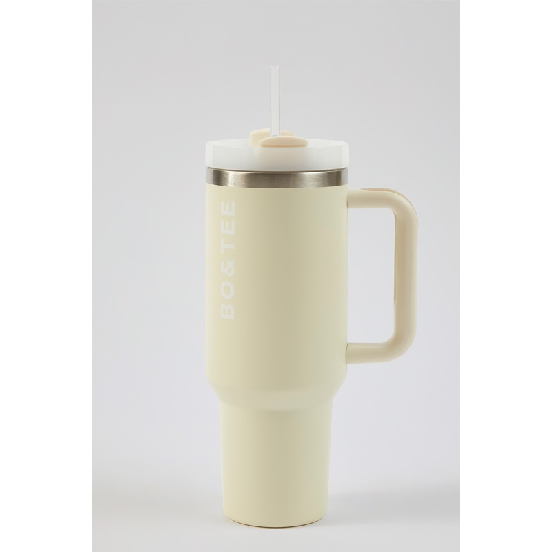 Stainless Steel Water Bottle in Cream