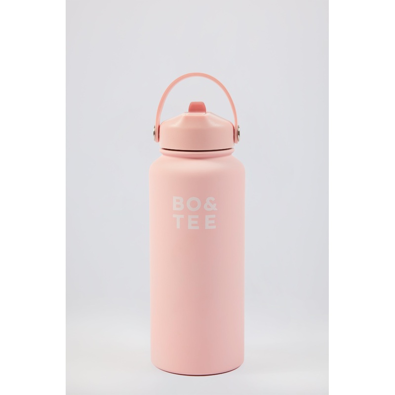 Thermos Water Bottle in Bubblegum Pink