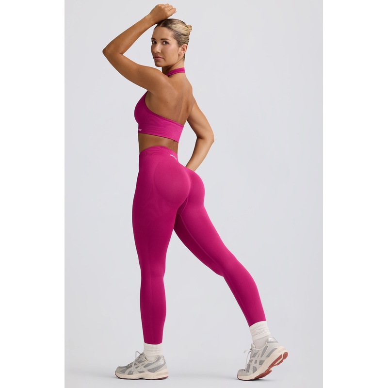 Define Luxe High-Waist Leggings in Berry
