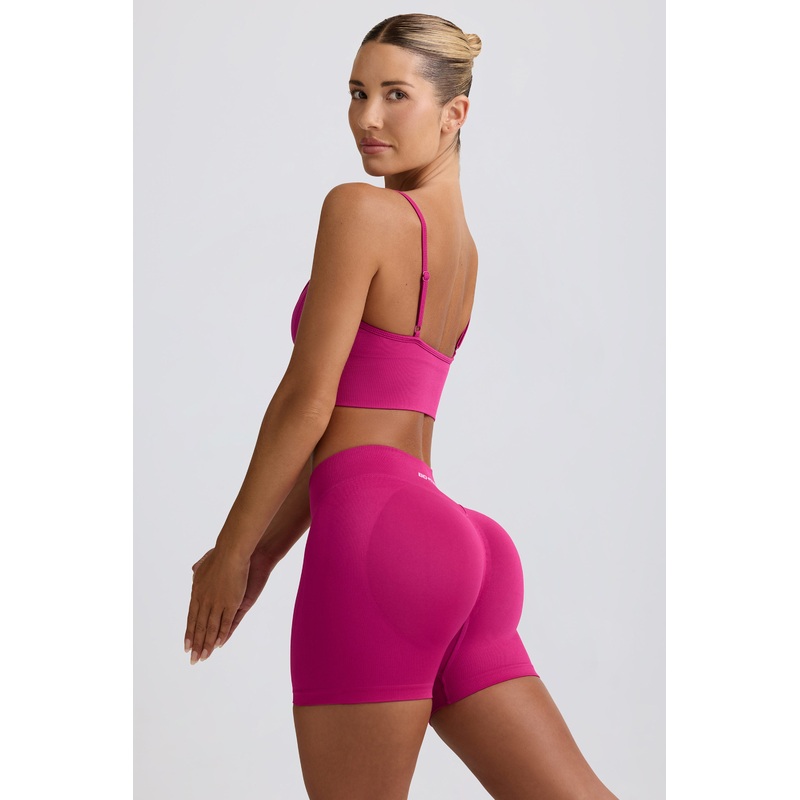 Define Luxe Mini Shorts in Berry