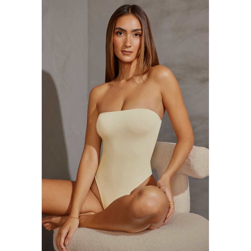 Bandeau Bodysuit in Ivory