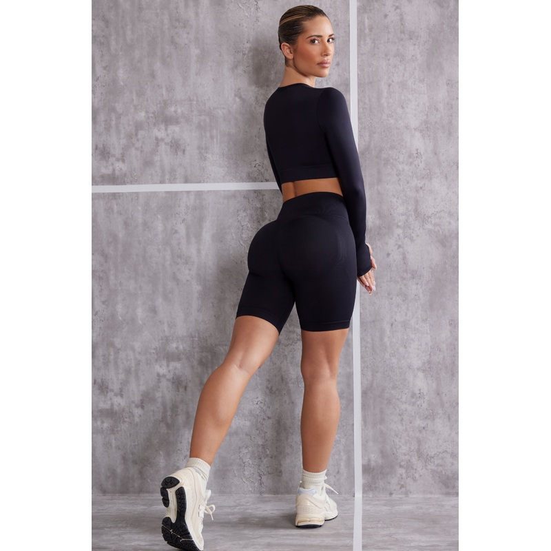 Biker Shorts in Jet Black