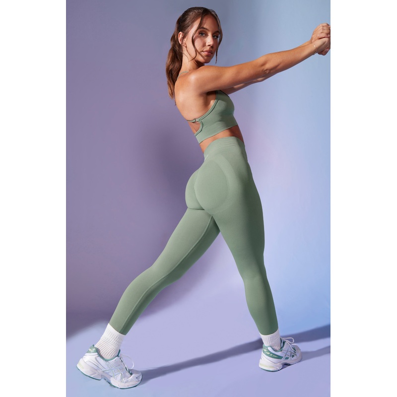 High Waist Define Luxe Leggings in Sage