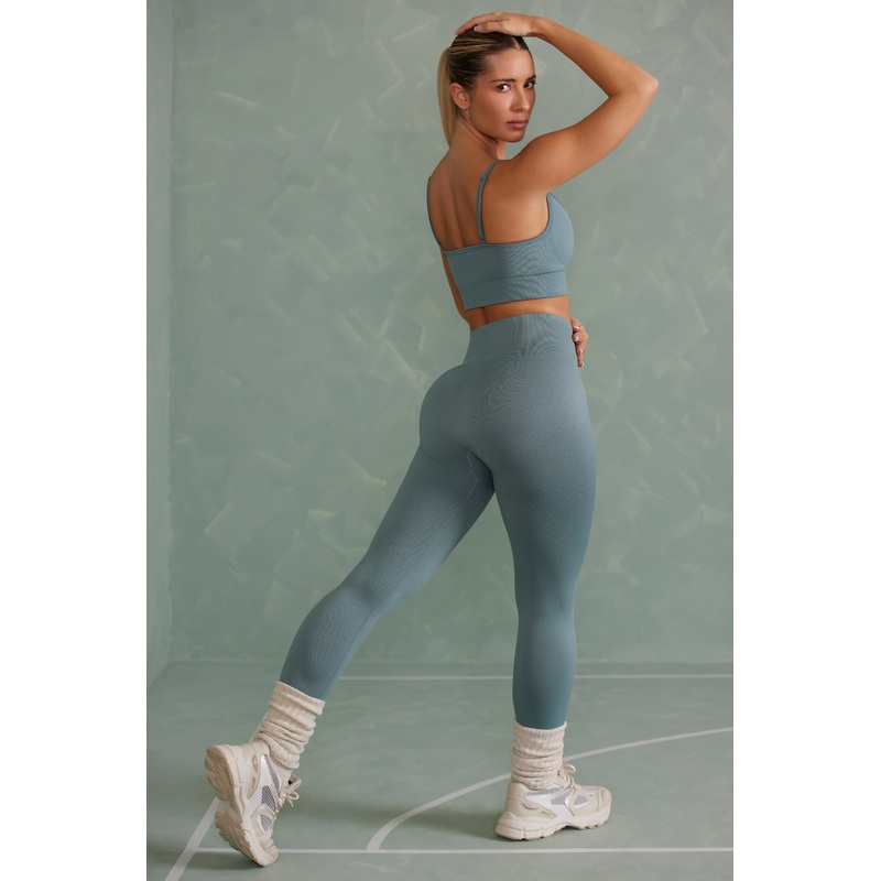 Super Sculpt Full Length Leggings in Mineral Green