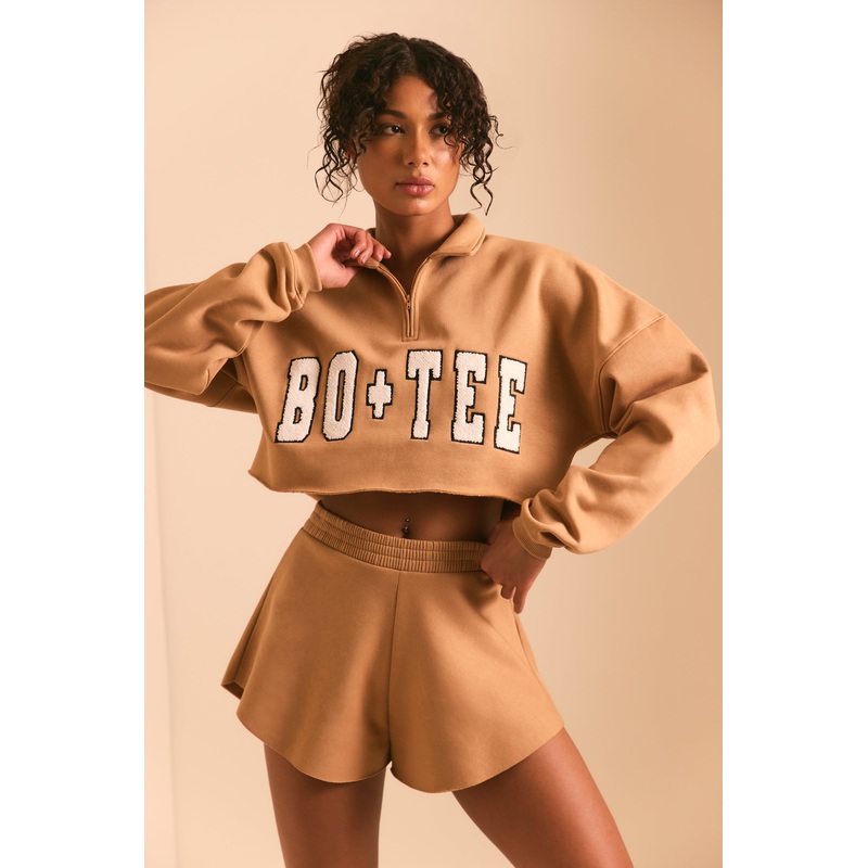 Sweat Shorts in Chestnut Brown