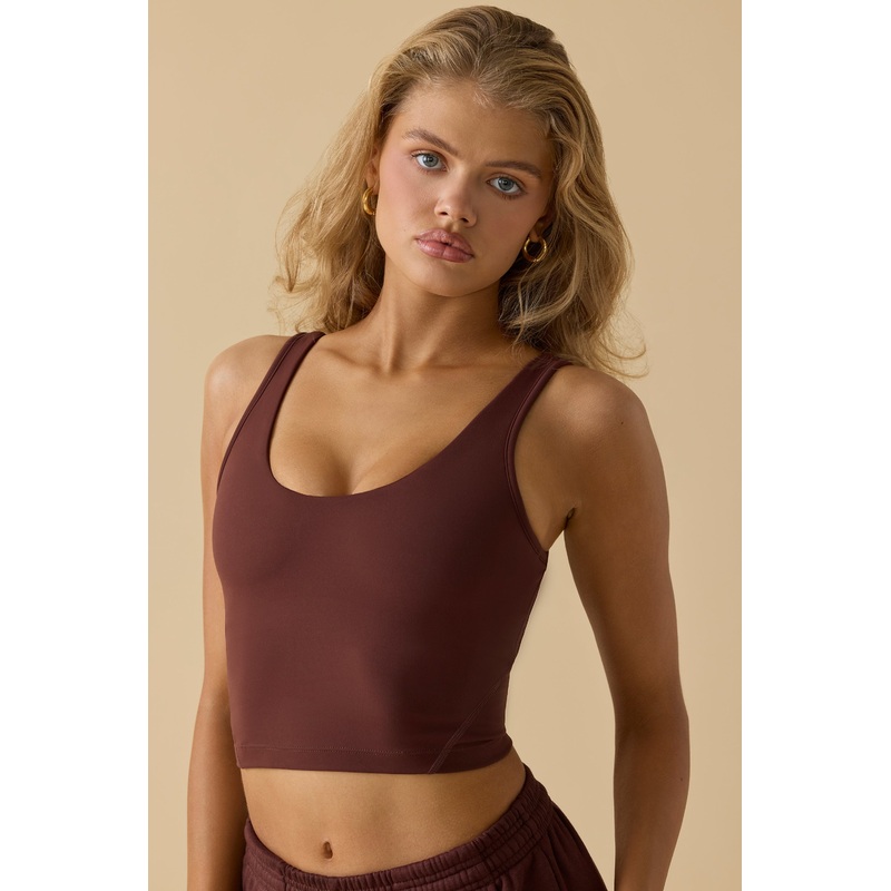 Soft Active Tank Top in Mahogany