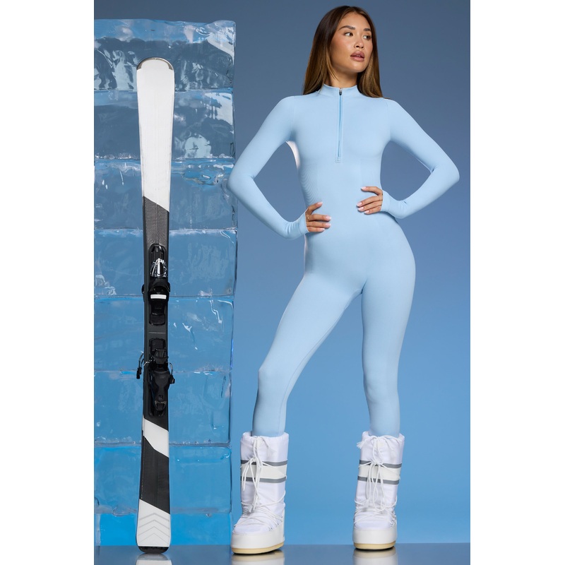 Super Sculpt Base Layer Jumpsuit in Baby Blue