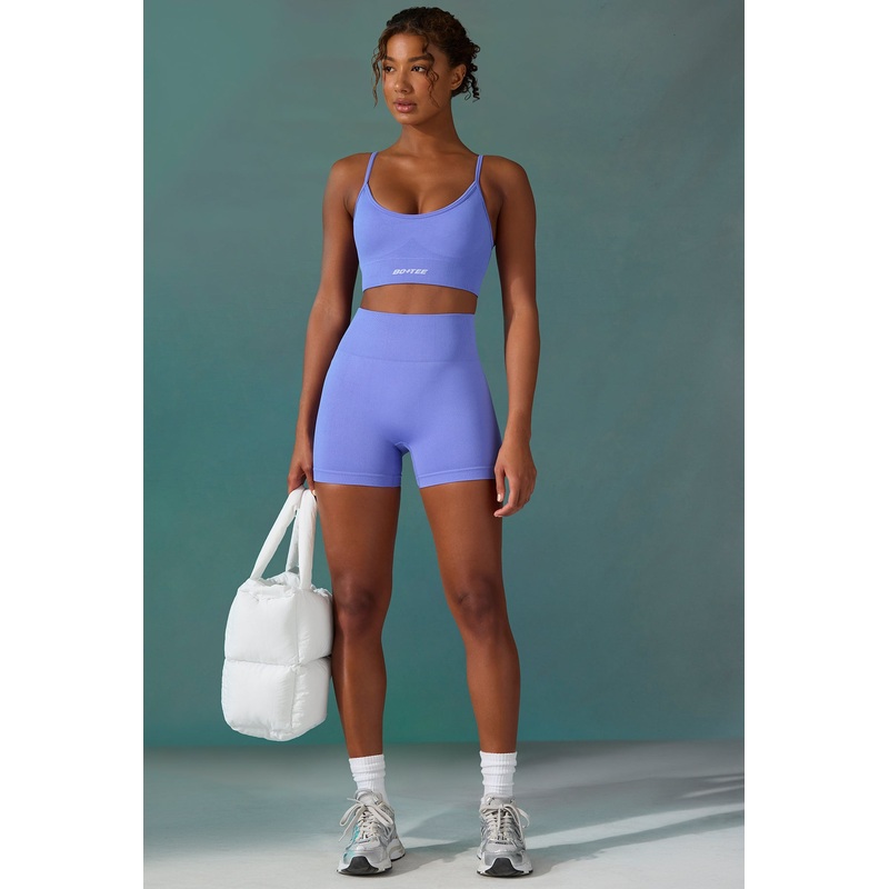 Super Sculpt Seamless Mini Shorts in Iolite
