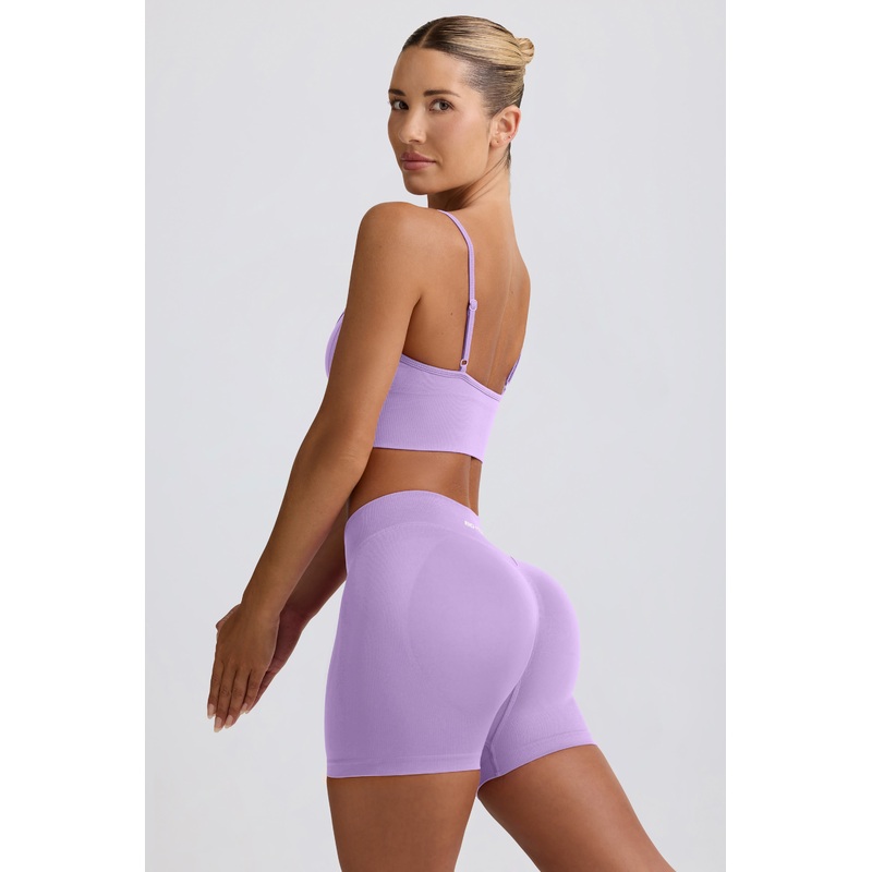 Define Luxe Mini Shorts in Lilac