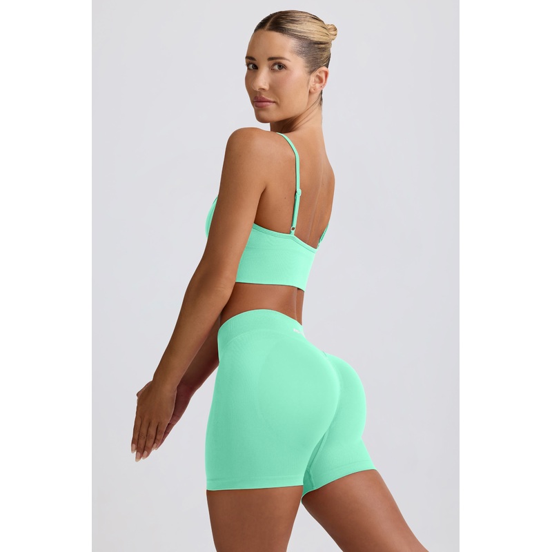 Define Luxe Mini Shorts in Mint