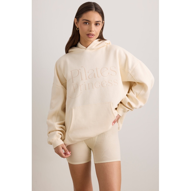 Oversized Hooded Sweatshirt in Vanilla
