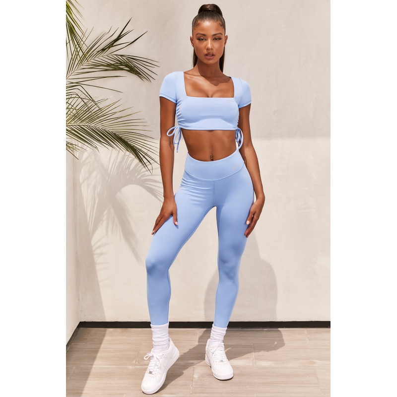 Potential Slinky Full Length Leggings in Baby Blue