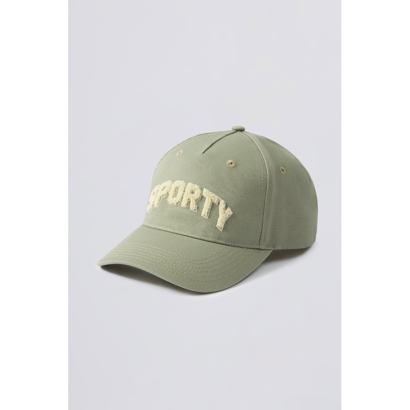 Appliqu Baseball Cap in Mineral
