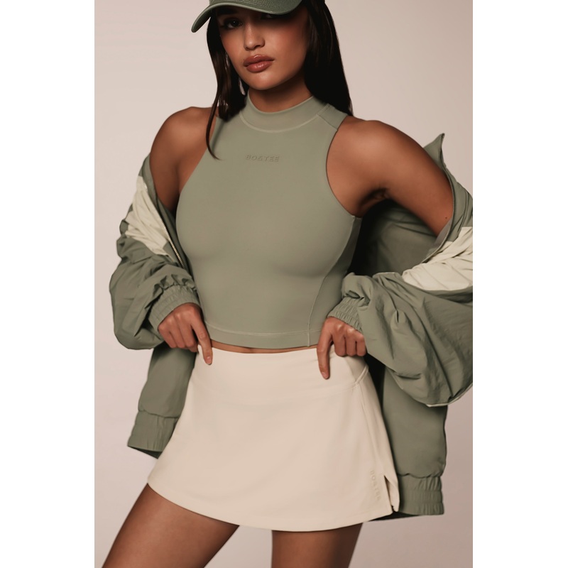 Soft Active Mini Skort in Bone