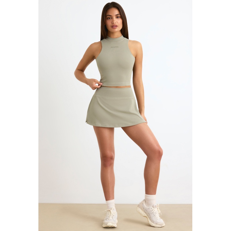 Soft Active Mini Skort in Mineral