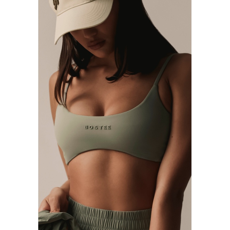 Soft Active Sports Bra in Mineral