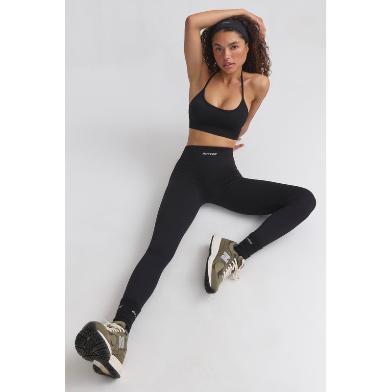 FlexiRib High-Waist Leggings in Black