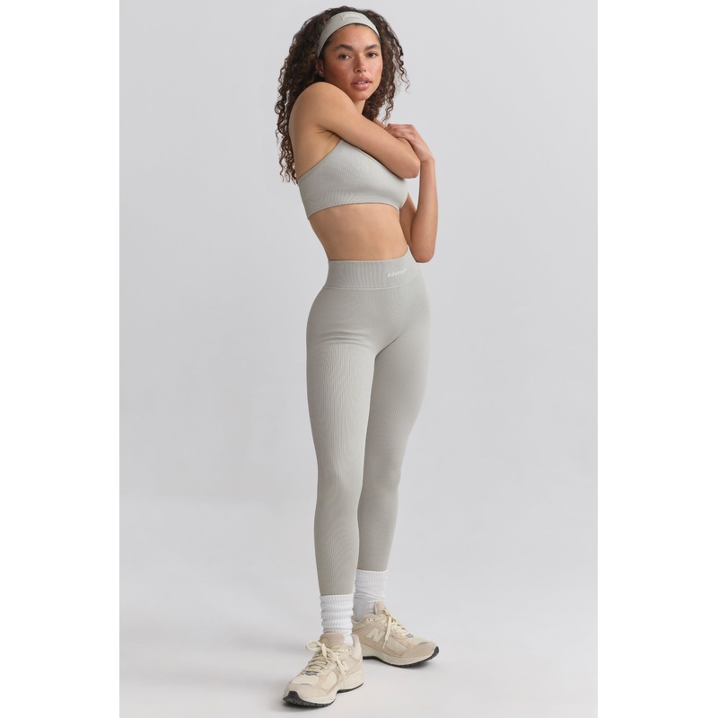 FlexiRib High-Waist Leggings in Grey