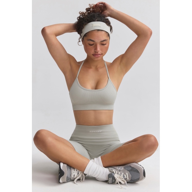 FlexiRib Y-Back Sports Bra in Grey