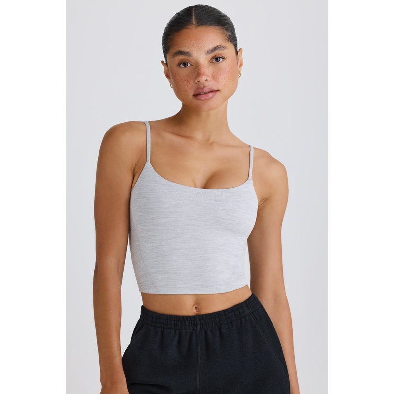 Soft Active Tank Top in Grey Marl