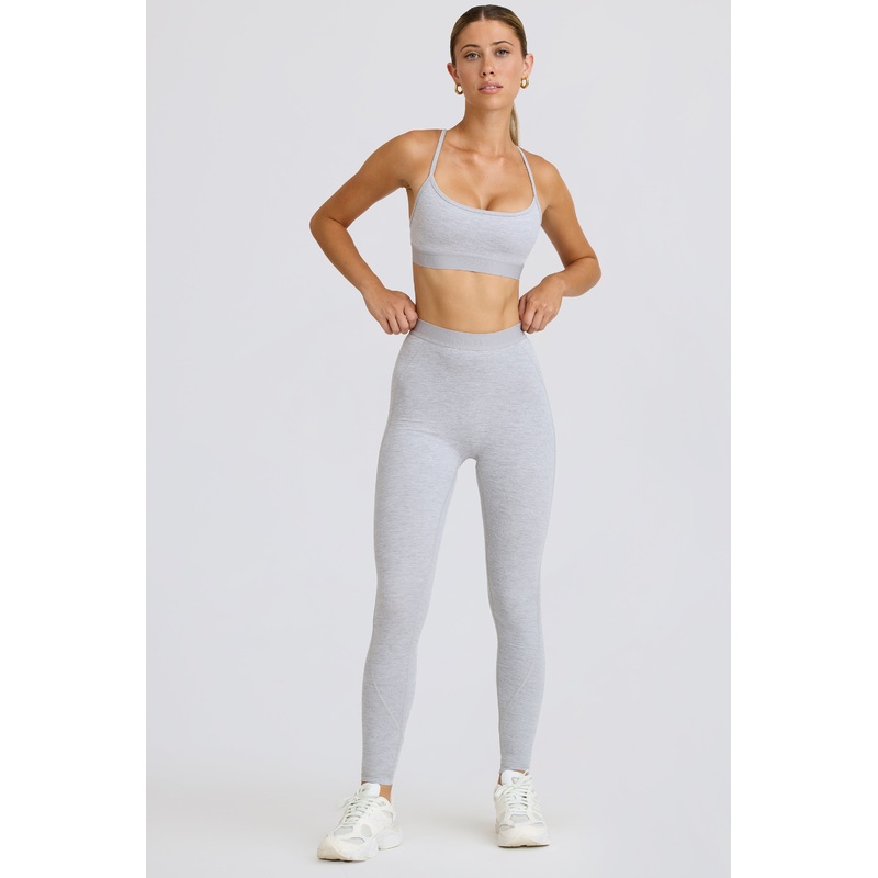 Petite Soft Active Leggings in Grey Marl