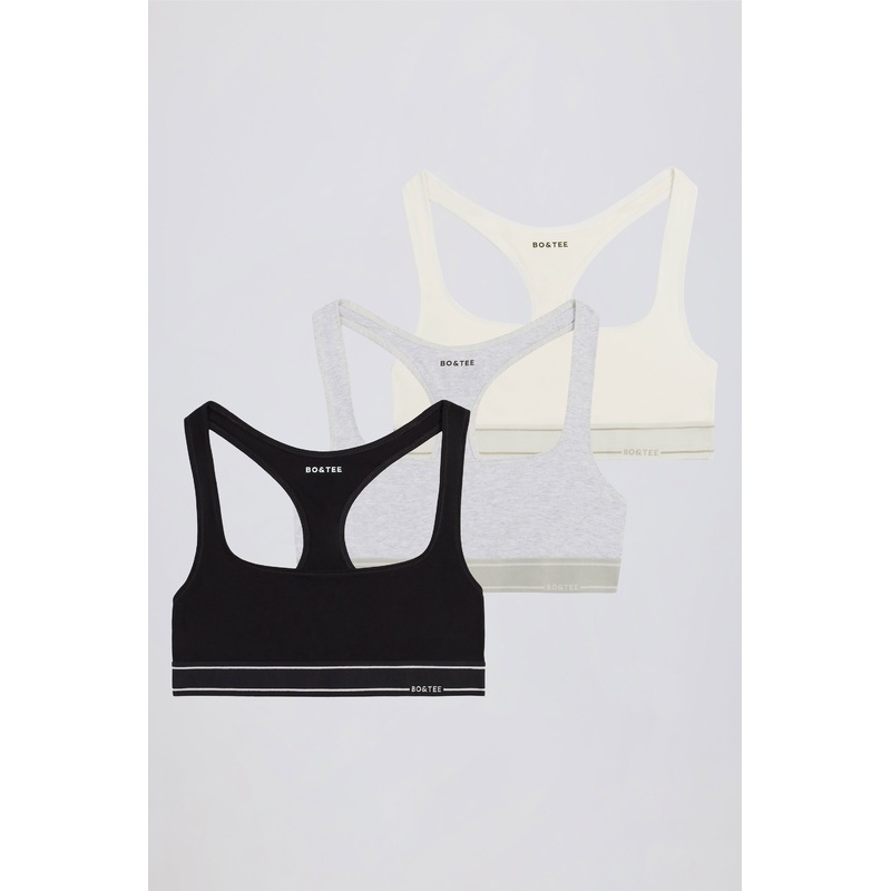 Scoop-Neck Bralette Bundle in Multi