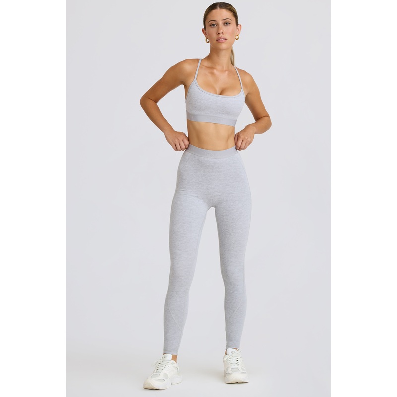 Soft Active Leggings in Grey Marl