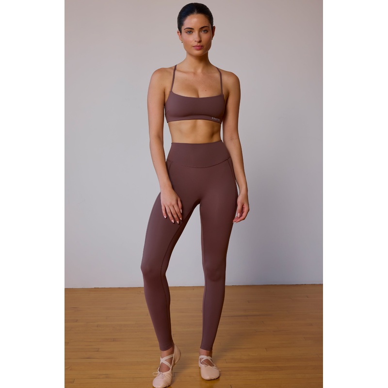 Leggings in Taupe Brown