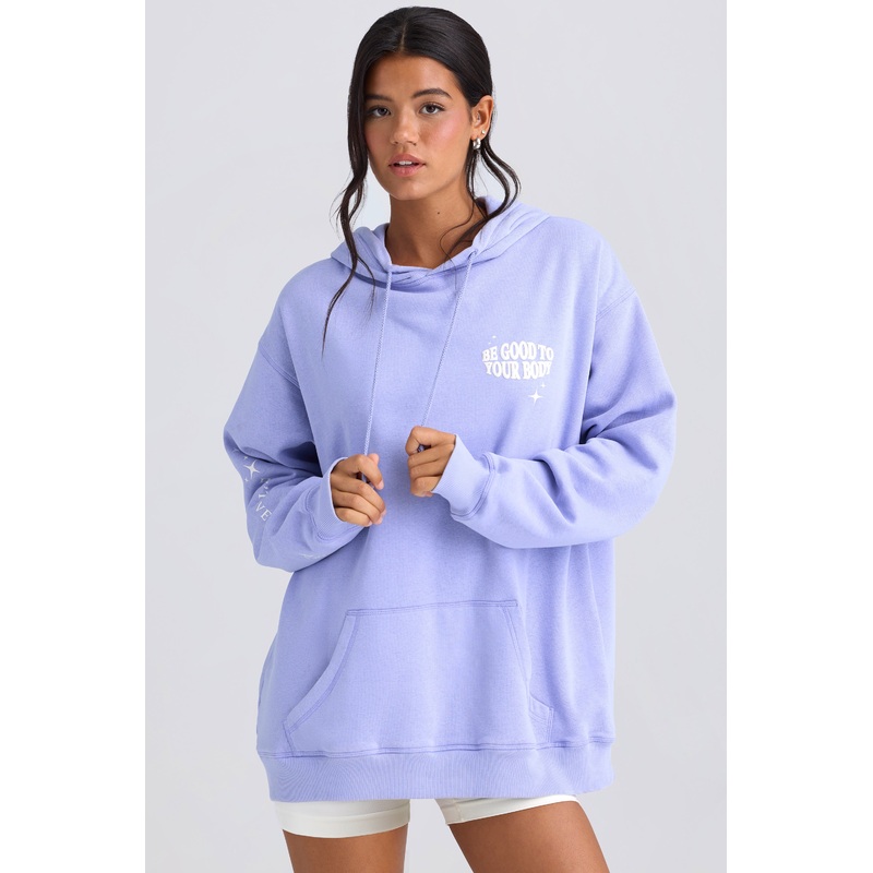 Oversized Hoodie in Periwinkle