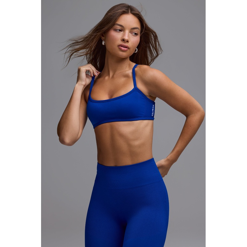 Define Luxe Multiway Open-Back Sports Bra in Royal Blue