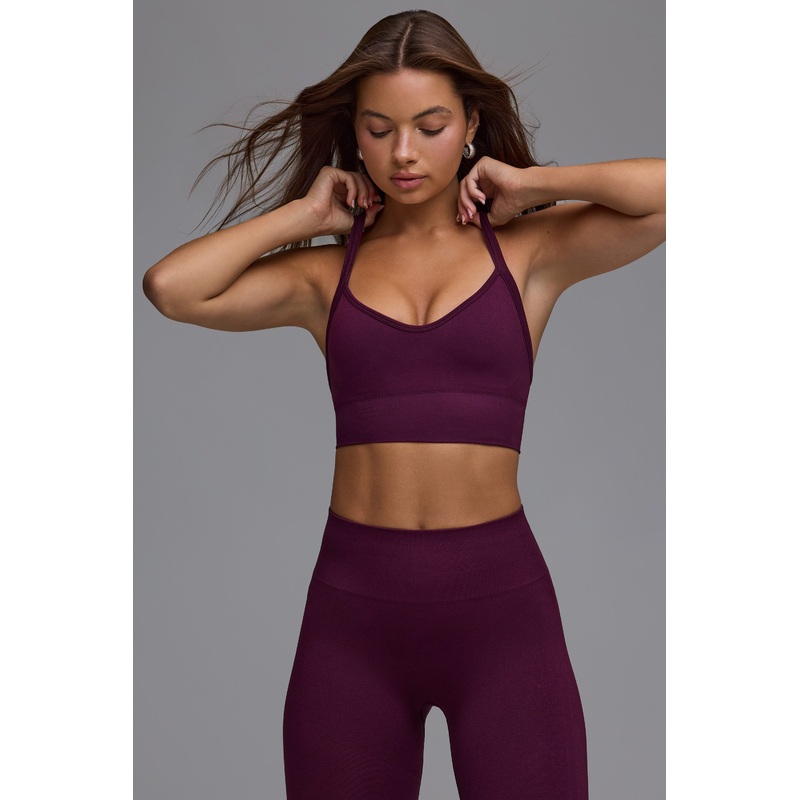 Define Luxe Multiway Sports Bra in Grape