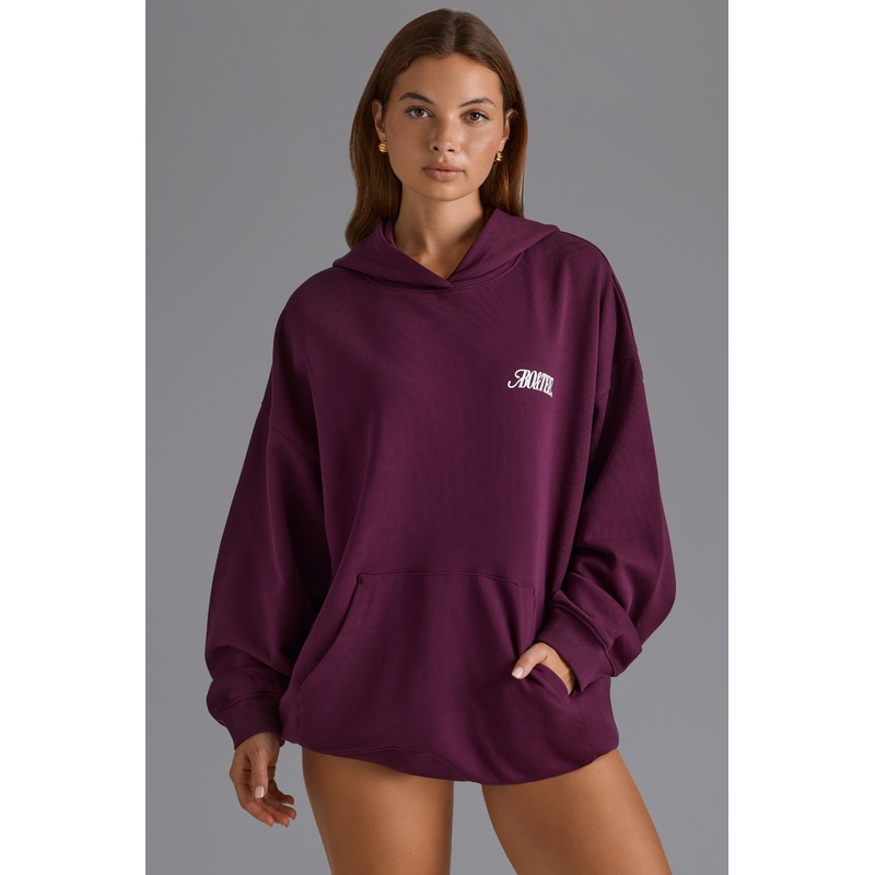 Oversized Hoodie in Grape