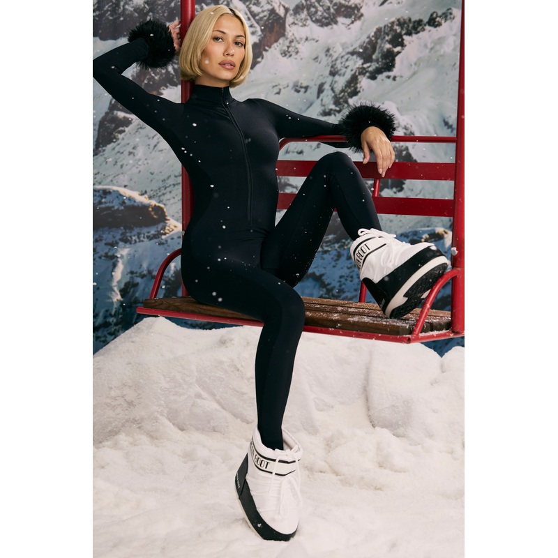 Super Sculpt Seamless Base Layer Jumpsuit in Black
