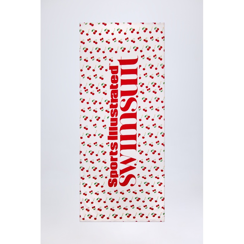 Logo Beach Towel in Cherry Print