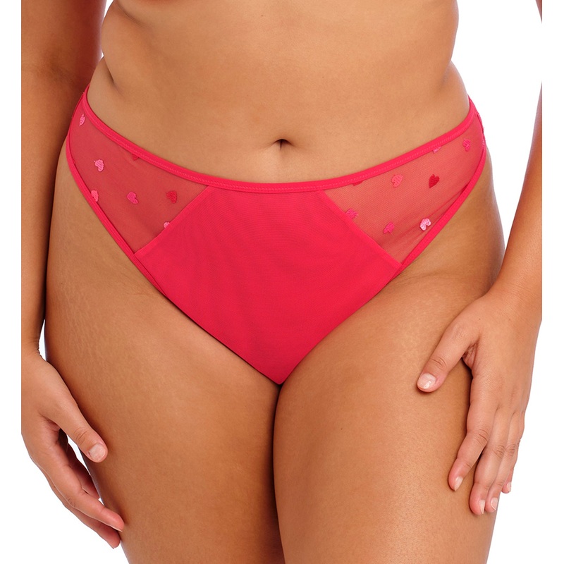 Elomi Sachi Matching Strappy Thong (4357) – Red Confetti