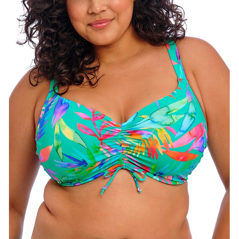 Elomi Toyama Tides Adjustable Crop Top Underwire Bikini (ES802206) – Jade
