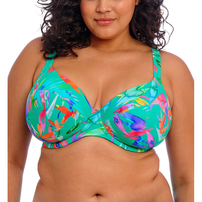 Elomi Toyama Tides Plunge Underwire Bikini Top (ES802202) – Jade