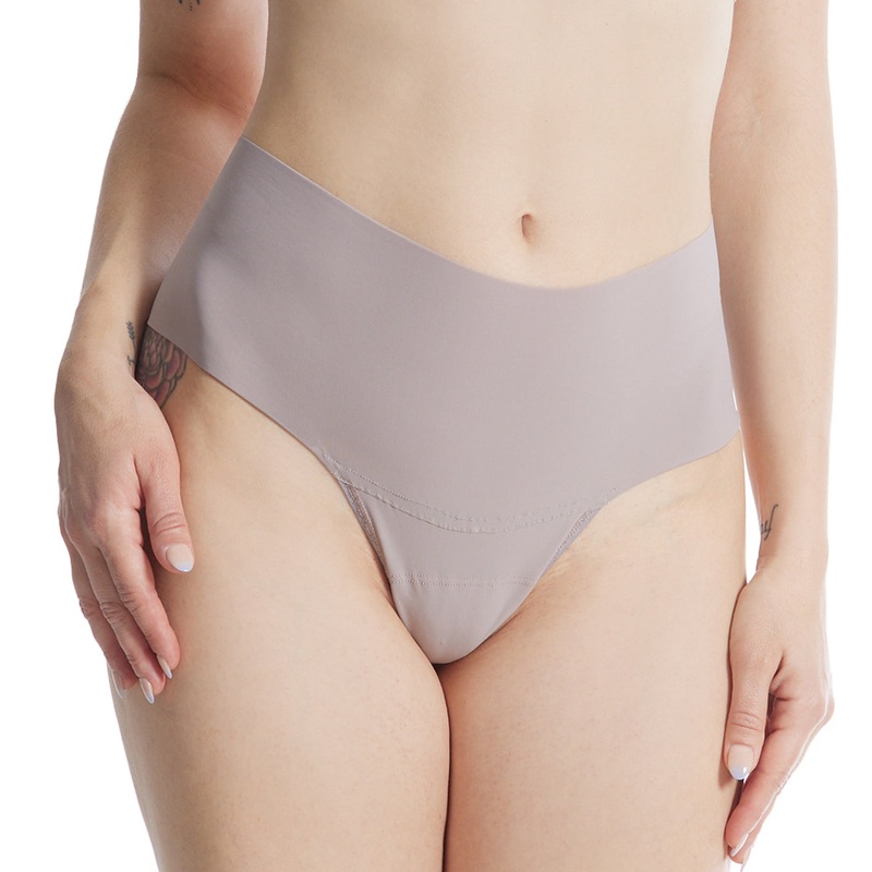 Hanky Panky BreatheSoft Hi-Rise Thong (6J1921B) – Evening Grey