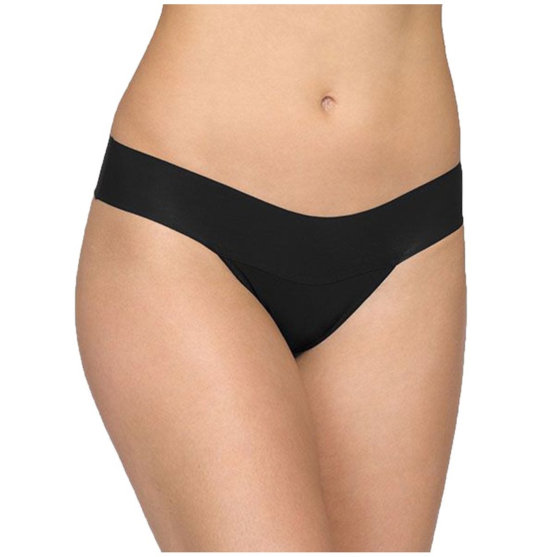 Hanky Panky BreatheSoft Natural Rise Thong (6J1661B) – Black